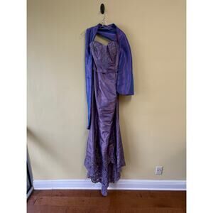 Flirt by Maggie Sottero Midnight Lavender Formal Gown Dress Sz 12 - Style P2230